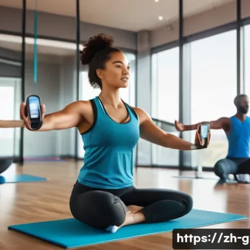 피트니스 경영사로서 브랜드 성장 전략 - **Prompt: Personalized AI-Powered Fitness Experience**
    "A diverse group of adults (male and fema...