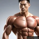 피트니스 경영사 중점 과목 정리 - A detailed anatomical illustration of the human muscular system focusing on the chest (pectoralis ma...